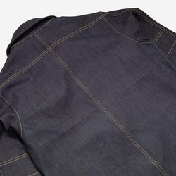 BSMC Resistant Overshirt - Indigo, back side on close up