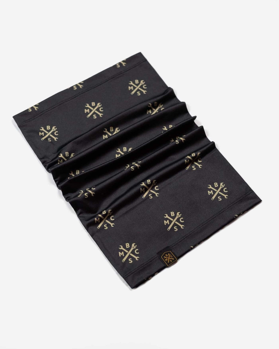 BSMC Wrench Motorcycle Neck Tube - Black/Gold, folded