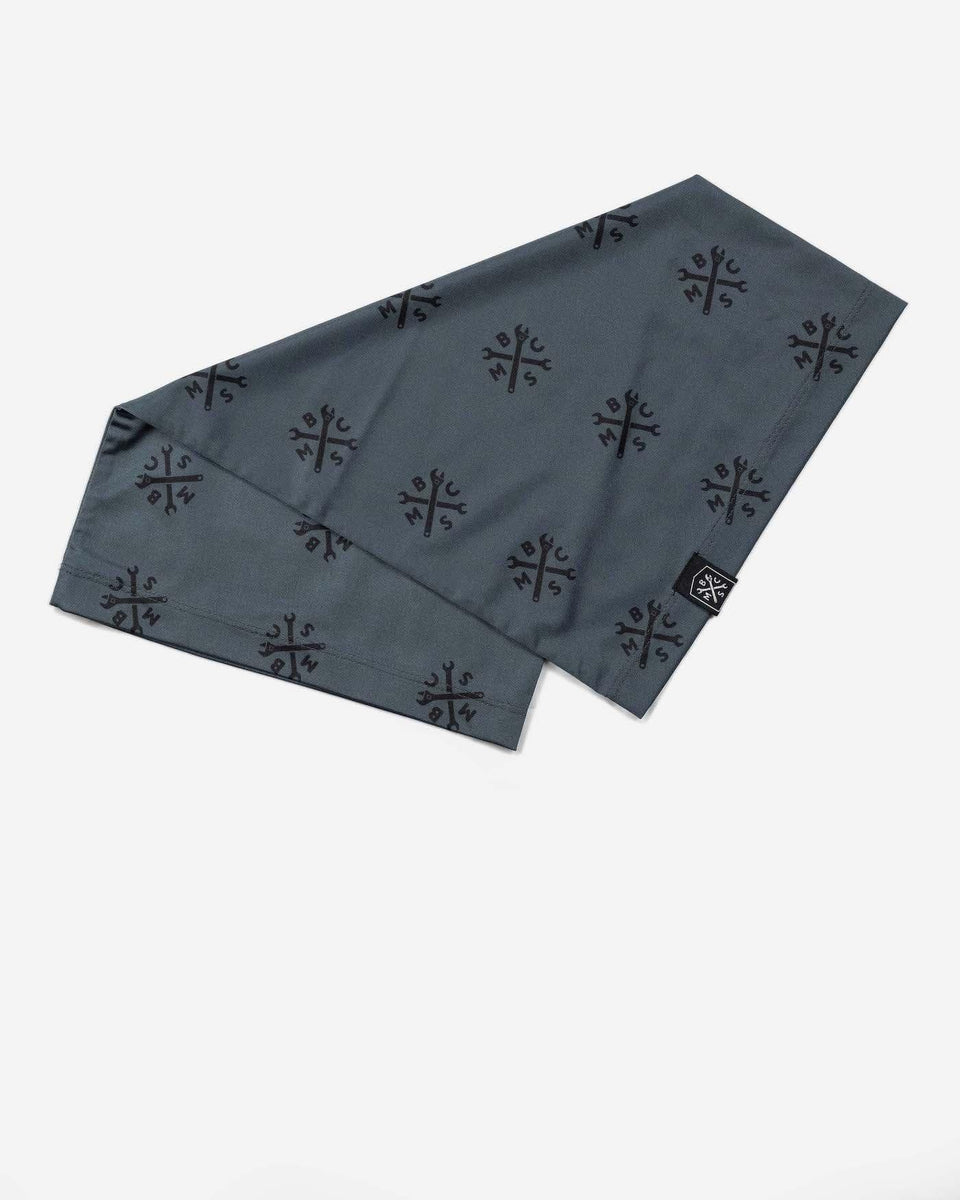 BSMC Wrench Motorcycle Neck Tube - Grey/Silver, half folded