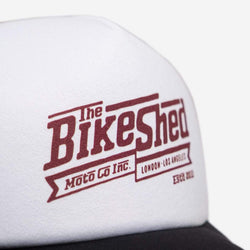 BSMC Steps Trucker Hat, logo close up
