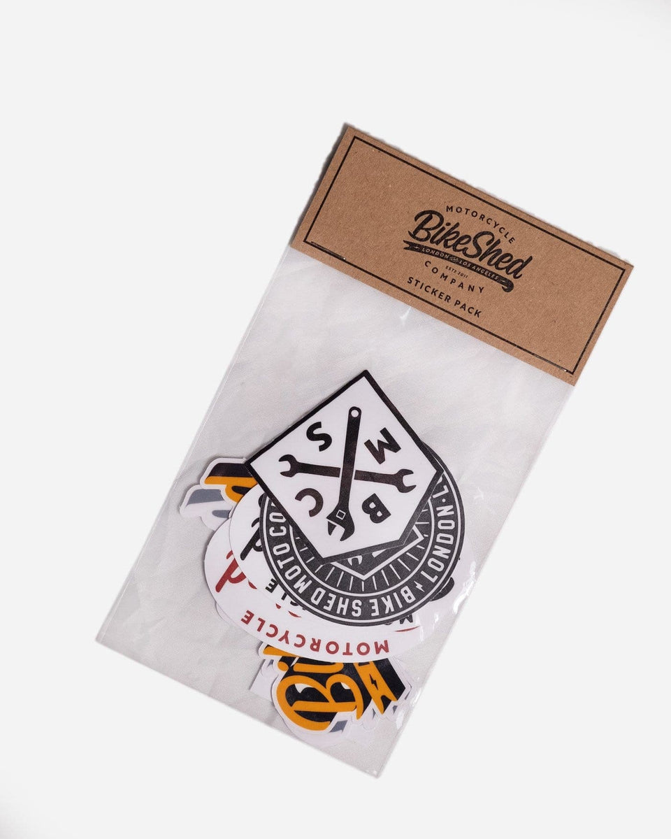 Motorcycle Six Sticker Pack, front