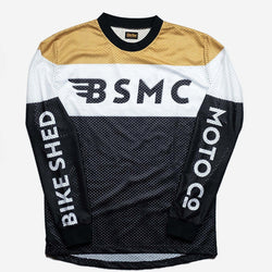 BSMC Wing Race Jersey - Gold, front, sleeves showing