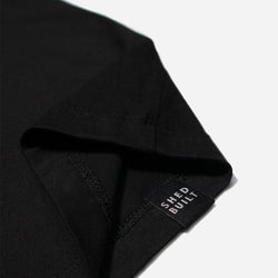 BSMC Women's ESTD. Pocket T Shirt - Black, hem tag close up