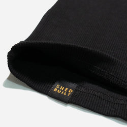 BSMC Women's Garage Vest - Black, hem tag close up