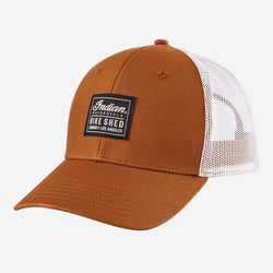 BSMC Indian Motorcycle Patch Hat - Tan, side on