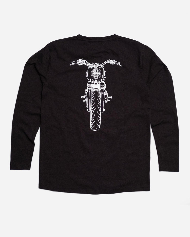 BSMC x Royal Enfield Headlight LS T Shirt - Black, back