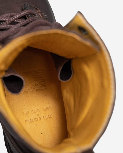 Motorcycle BSMC X Umberto Luce Boot - Coffee Brown, inside
